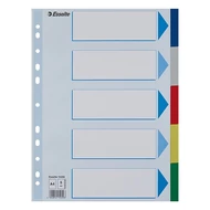 Regiszter ESSELTE A/4 műanyag 5 részes Regiszter ESSELTE A/4 műanyag 5 részes