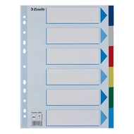 Regiszter ESSELTE A/4 műanyag 6 részes Regiszter ESSELTE A/4 műanyag 6 részes