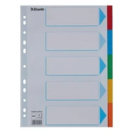 Regiszter ESSELTE Standard A/4 karton 5 részes Regiszter ESSELTE Standard A/4 karton 5 részes
