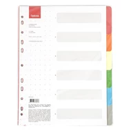 Regiszter OPTIMA A/4 karton 6 színű Regiszter OPTIMA A/4 karton 6 színű