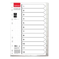 Regiszter OPTIMA A/4 műanyag 1-12