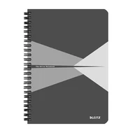 Spirálfüzet vonalas LEITZ Office A/5 90 lapos karton borítóval szürke