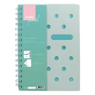 Spirálfüzet kockás STREET Pad A/5 100 lapos pasztell zöld Spirálfüzet kockás STREET Pad A/5 100 lapos pasztell zöld
