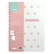 Spirálfüzet vonalas STREET Pad A/5 100 lapos pasztell rózsaszín Spirálfüzet vonalas STREET Pad A/5 100 lapos pasztell rózsaszín