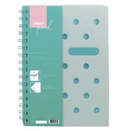 Spirálfüzet kockás STREET Pad A/4 100 lapos pasztell zöld