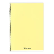 Spirálfüzet vonalas FORTUNA Monocolor A/4 70 lapos pasztell sárga Spirálfüzet vonalas FORTUNA Monocolor A/4 70 lapos pasztell sárga
