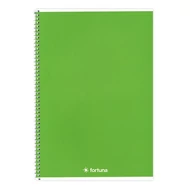 Spirálfüzet vonalas FORTUNA Monocolor A/4 70 lapos zöld