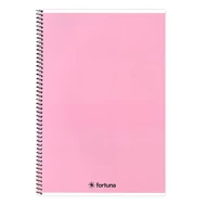 Spirálfüzet vonalas FORTUNA Monocolor A/5 70 lapos pasztell rózsaszín Spirálfüzet vonalas FORTUNA Monocolor A/5 70 lapos pasztell rózsaszín