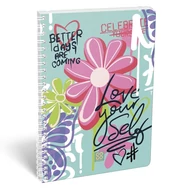 Spirálfüzet vonalas LIZZYSULI A/4 70 lapos Cornell Love