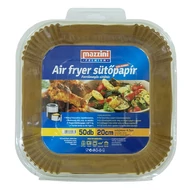 Sütőpapír forró levegős sütőhöz MAZZINI szögletes 4,5 cm magas 20cm 50 darabos Sütőpapír forró levegős sütőhöz MAZZINI szögletes 4,5 cm magas 20cm 50 darabos