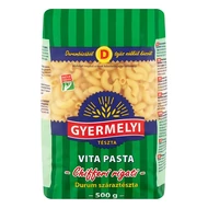 Száraztészta szarvacska GYERMELYI Vita Pasta durum 500 g Száraztészta szarvacska GYERMELYI Vita Pasta durum 500 g
