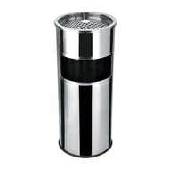 Szemetes hamutartóval tűzálló kültéri fém inox 25x58cm Szemetes hamutartóval tűzálló kültéri fém inox 25x58cm