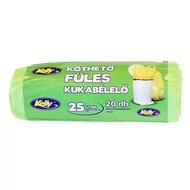 Szemeteszsák KELLY köthető füles 50x55 cm 25L 20 darabos Szemeteszsák KELLY köthető füles 50x55 cm 25L 20 darabos