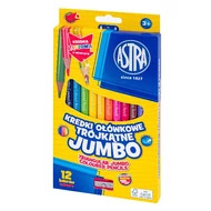 Színes ceruza ASTRA jumbo hengeres hegyezővel 12 színű Színes ceruza ASTRA jumbo hengeres hegyezővel 12 színű