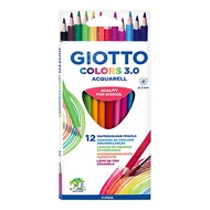 Színes ceruza GIOTTO Colors 3.0 aquarell  háromszögletű 12 darabos