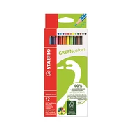 Színes ceruza STABILO Greencolors hatszögletű környezetbarát 12 darabos Színes ceruza STABILO Greencolors hatszögletű környezetbarát 12 darabos