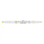 Szövegkiemelő kétvégű ZEBRA Mildliner fluorescent 1,4-4,0 mm sárga Szövegkiemelő kétvégű ZEBRA Mildliner fluorescent 1,4-4,0 mm sárga