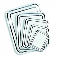 Tálca szögletes rozsdamentes acél krómozott 25 x 21 cm Tálca szögletes rozsdamentes acél krómozott 25 x 21 cm