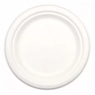 Lapostányér eldobható papír BIO Cukornád lebomló 22cm 125 darabos Lapostányér eldobható papír BIO Cukornád lebomló 22cm 125 darabos