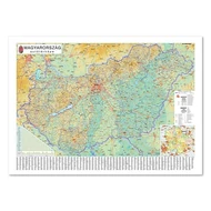 Térkép STIEFEL Magyarország autós 100 x 140 cm fémléces Térkép STIEFEL Magyarország autós 100 x 140 cm fémléces