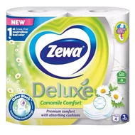 Toalettpapír ZEWA Deluxe 3 rétegű 4 tekercses Camomile Comfort Toalettpapír ZEWA Deluxe 3 rétegű 4 tekercses Camomile Comfort