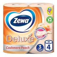 Toalettpapír ZEWA Deluxe 3 rétegű 4 tekercses Cashmere Peach Toalettpapír ZEWA Deluxe 3 rétegű 4 tekercses Cashmere Peach