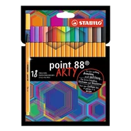 Tűfilc STABILO Point 88 0,4mm Arty 18 darabos