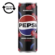 Üdítőital szénsavas PEPSI Cherry zero dobozos 0,33L DRS Üdítőital szénsavas PEPSI Cherry zero dobozos 0,33L DRS