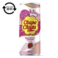 Üdítőital szénsavas CHUPA CHUPS Eperkrém 250 ml