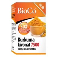 Vitamin BIOCO Kurkuma kivonat 7500 60 darab Vitamin BIOCO Kurkuma kivonat 7500 60 darab