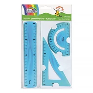 Vonalzókészlet FIORELLO hajlékony 3 darabos