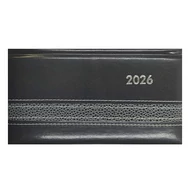 Zsebnaptár ALISCA Rebel varrott fekvő fehér lapos szürke 2026. Zsebnaptár ALISCA Rebel varrott fekvő fehér lapos szürke 2026.