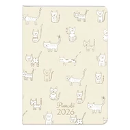 Zsebnaptár PLANALL B/6 heti álló fehér lapos aranyozott Catto 2026.