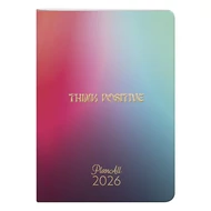 Zsebnaptár PLANALL B/6 heti álló fehér lapos aranyozott Positive 2026. Zsebnaptár PLANALL B/6 heti álló fehér lapos aranyozott Positive 2026.