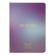 Zsebnaptár PLANALL B/6 heti álló fehér lapos aranyozott This 2026. Zsebnaptár PLANALL B/6 heti álló fehér lapos aranyozott This 2026.