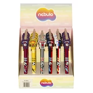 Zseléstoll NEBULO nyomógombos radírozható 0,7 mm Mezek