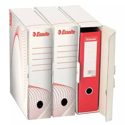 Archiváló doboz iratrendezőnek ESSELTE Boxy 97 mm karton fehér