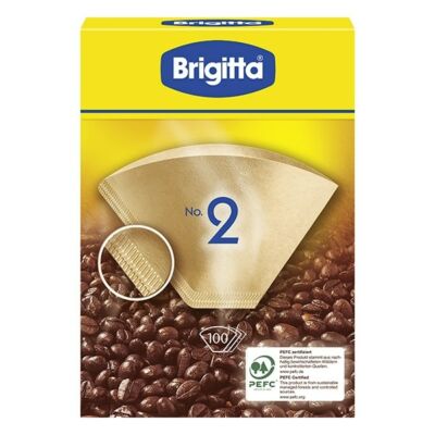 Kávéfilter BRIGITTA 2-es méret 100db/csomag