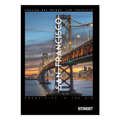 Füzet STREET Bridges A/5 50 lapos vonalas