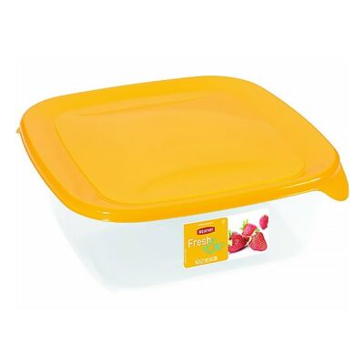 Ételtartó doboz CURVER Fresh&Go szögletes műanyag 1,7L sárga