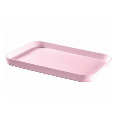 Tálca szögletes CURVER Essentials műanyag púder rózsaszín