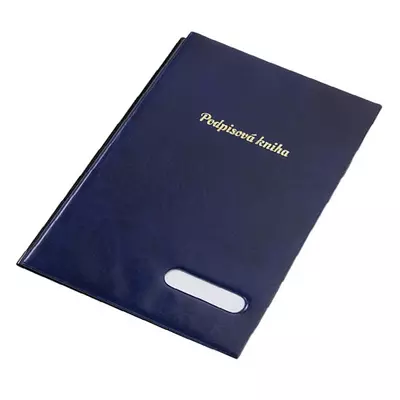 Aláírandókönyv XEPTER A/4 pp/karton 14 részes kék