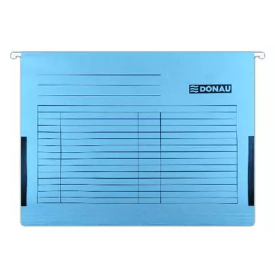 Függőmappa oldalvédelemmel DONAU A/4 karton kék 25 db/doboz