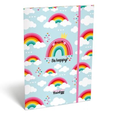 Gumis mappa LIZZY CARD A/4 Happy Rainbow