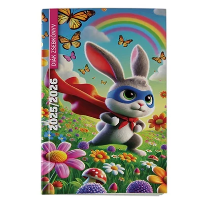 Diák zsebkönyv REALSYSTEM papírborító 125x205mm hero 2025-2026