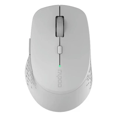 Egér vezeték nélküli RAPOO M300 bluetooth 2,4 GHz 6 gombos világosszürke