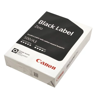 Fénymásolópapír CANON Black Label Zero A/3 80 g 500 ív/csomag Fénymásolópapír CANON Black Label Zero A/3 80 g 500 ív/csomag