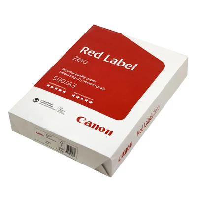 Fénymásolópapír CANON Red Label Zero A/3 80 g 500 ív/csomag Fénymásolópapír CANON Red Label Zero A/3 80 g 500 ív/csomag