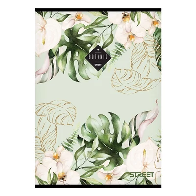 Füzet sima STREET A/4 54 lapos Botanic