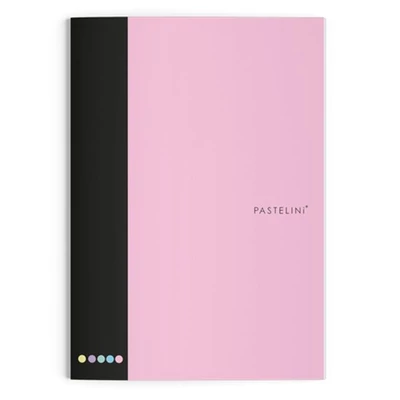 Füzet vonalas PASTELINI 444 A/4 40 lapos extra kapcsos pink
